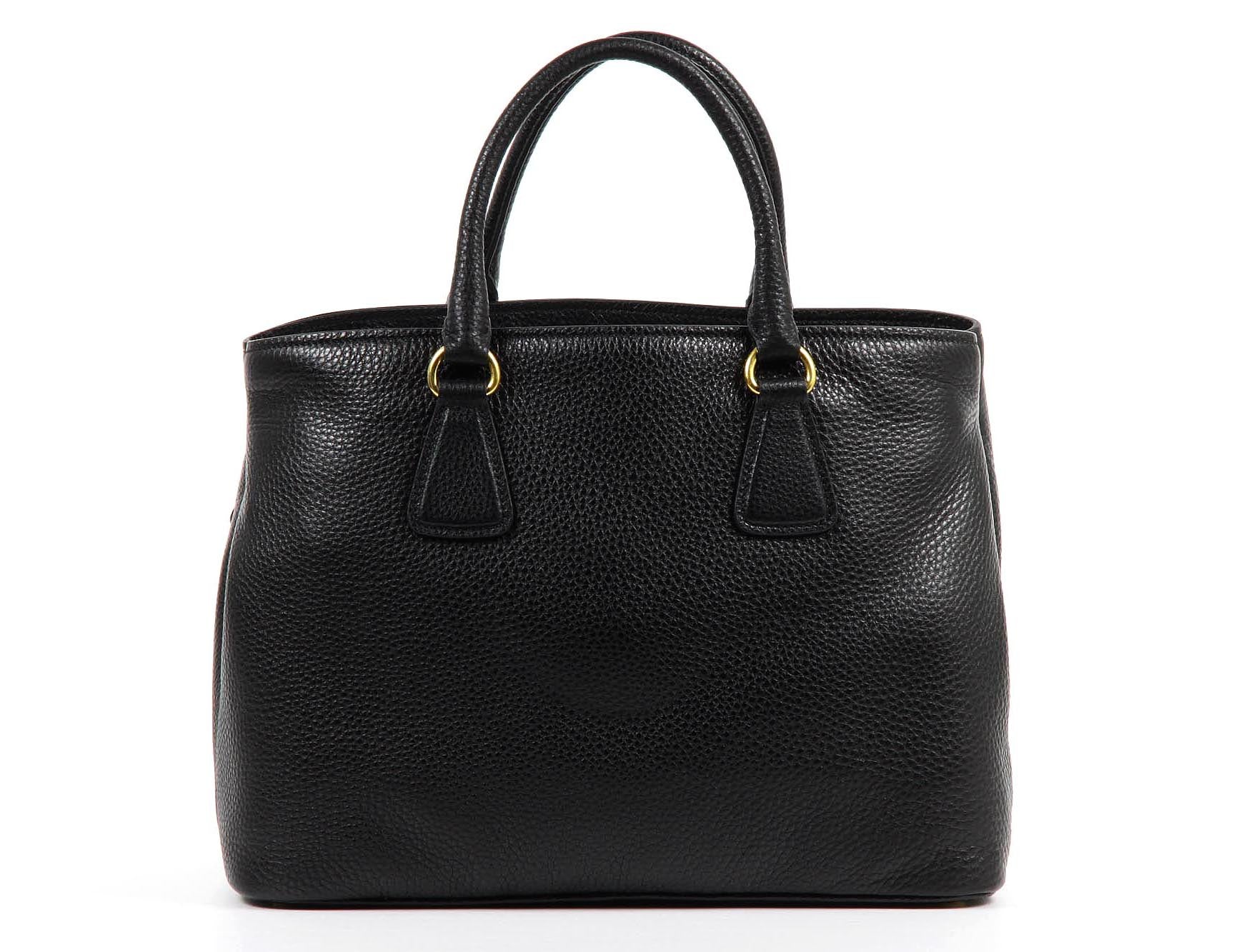 Borsa shopping Prada BN2794 Nero Vitello Daino