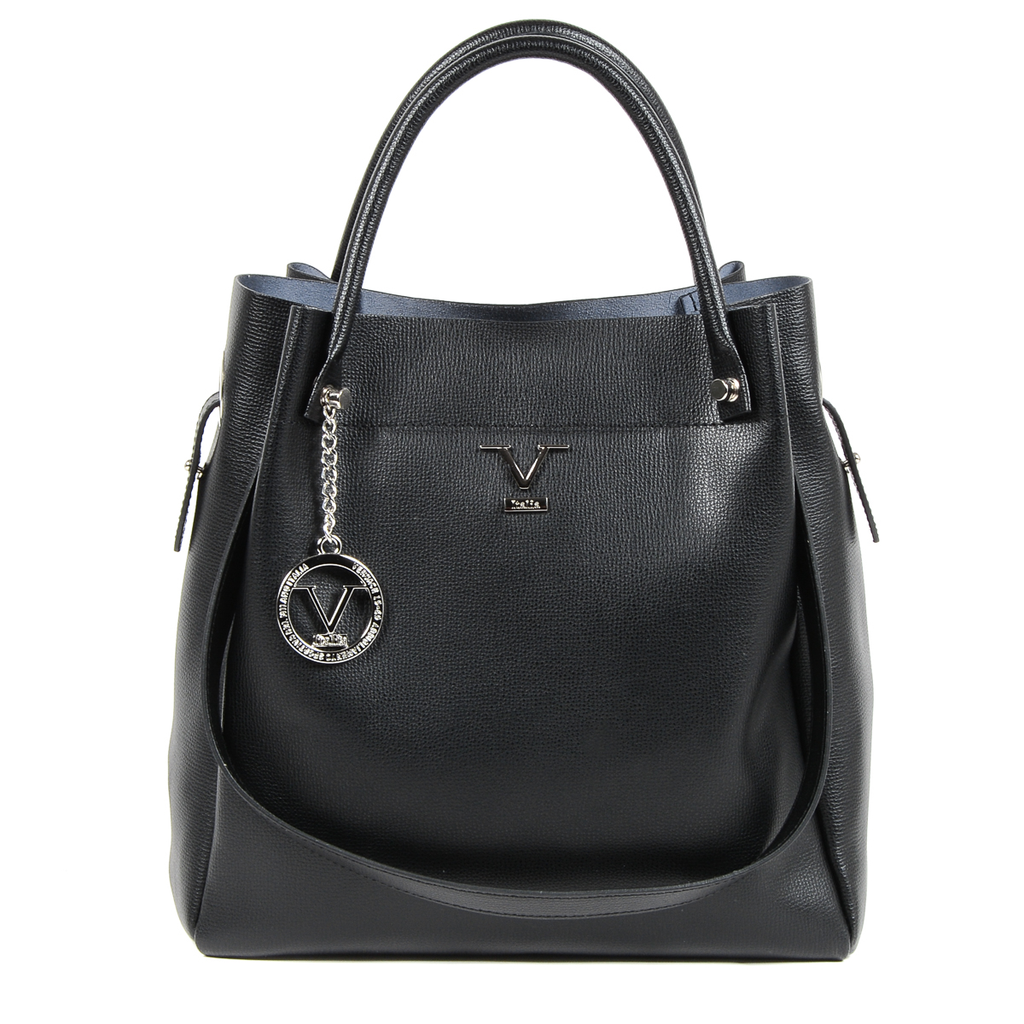 V 1969 Italia Borsa da donna nera ALESSIA