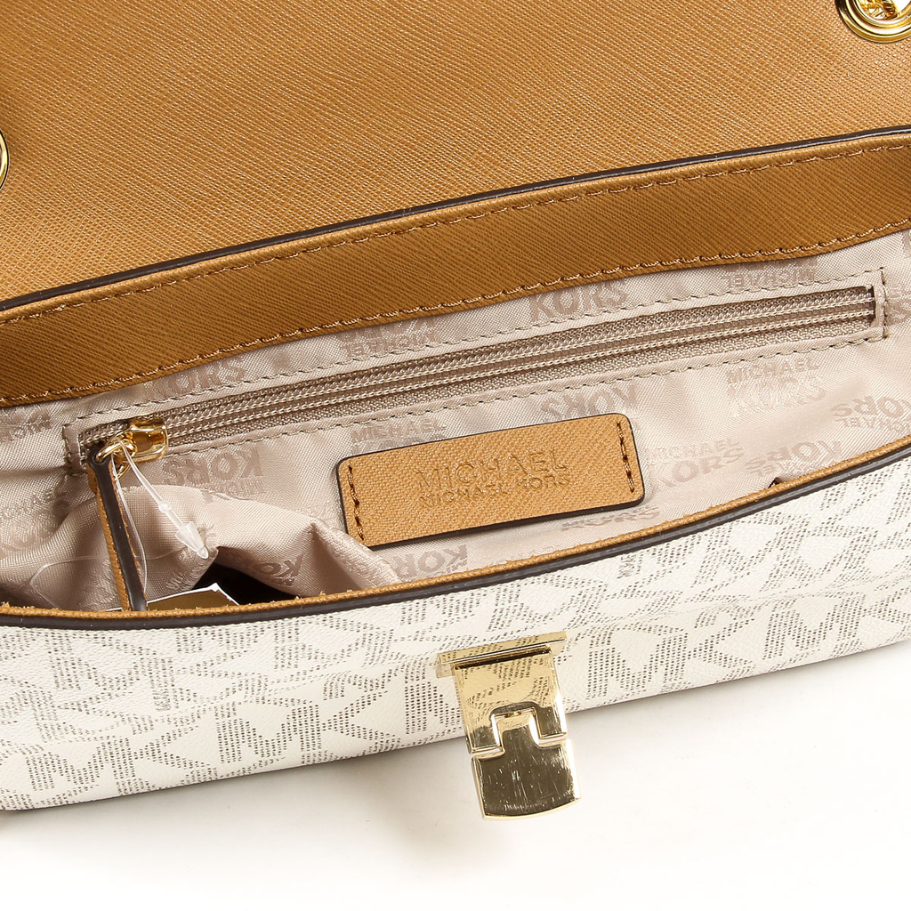 Borsa a mano da donna Michael Kors TINA 35T7GT4F2B VANIGLIA ACRN
