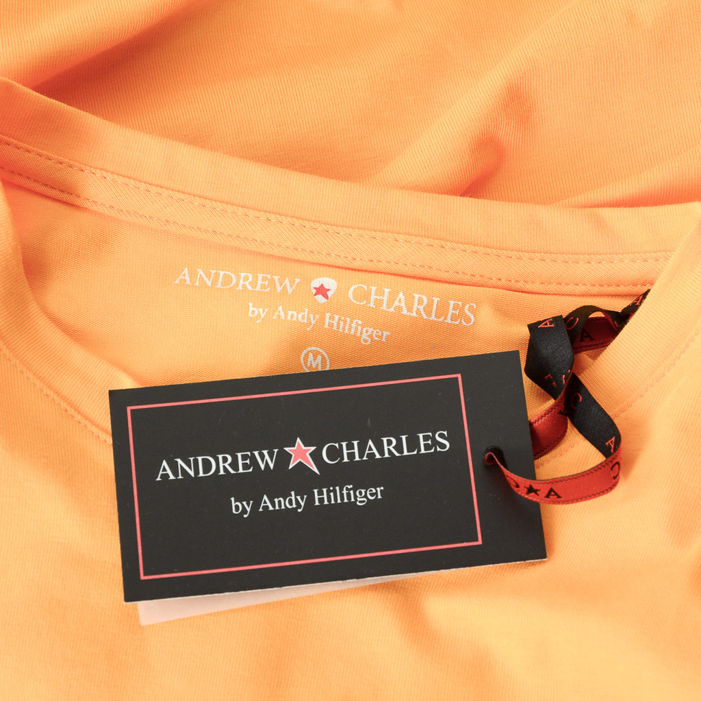 Andrew Charles T-shirt da uomo a maniche corte con scollo rotondo gialla KEITA