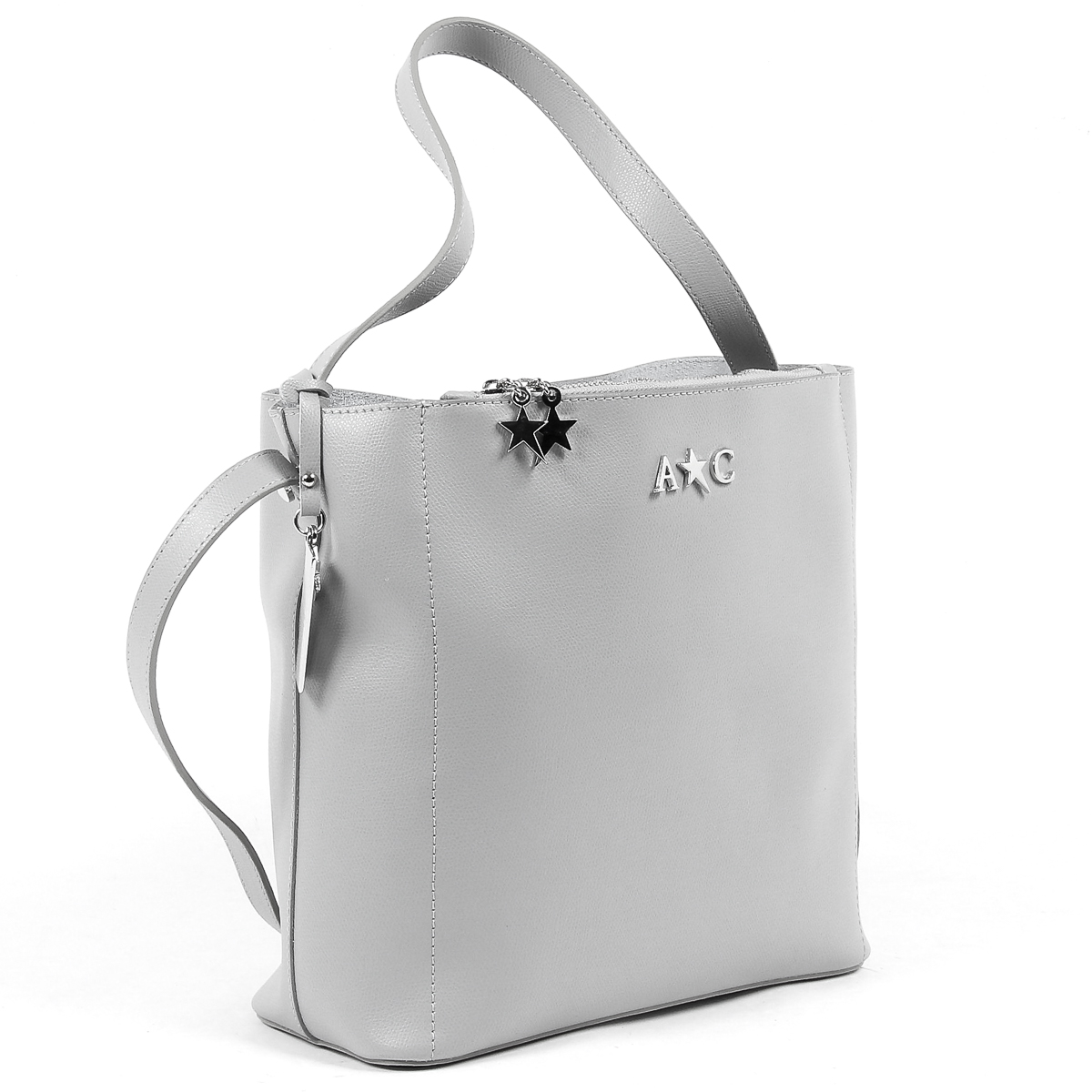 Borsa a mano da donna Andrew Charles grigia KYLA