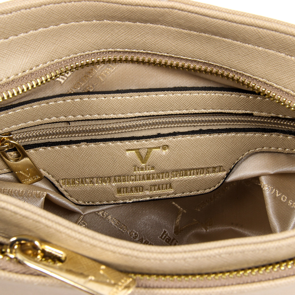 V 1969 Italia Borsa a tracolla da donna Beige MONICA