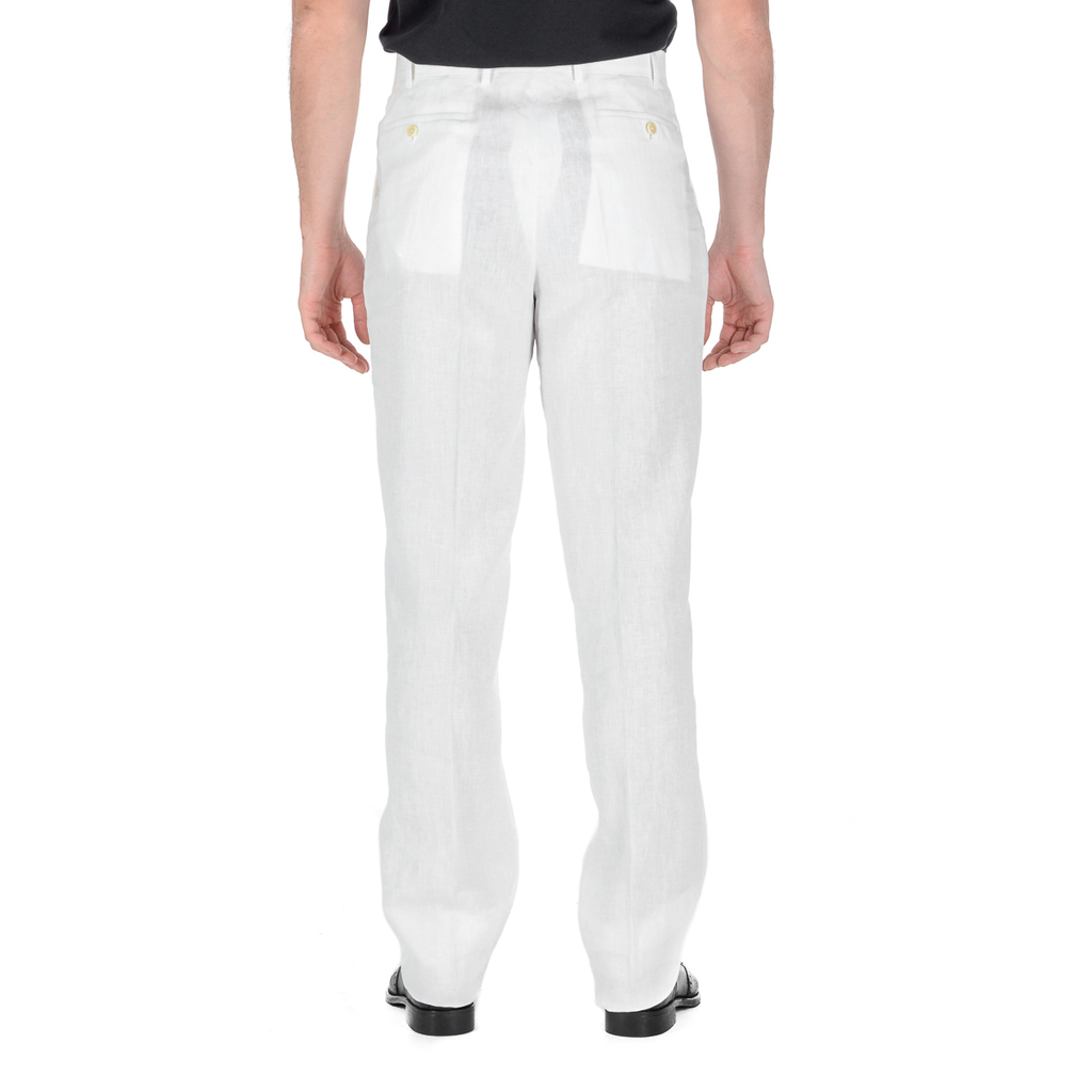 Pantaloni Armani Collezioni Uomo Bianchi