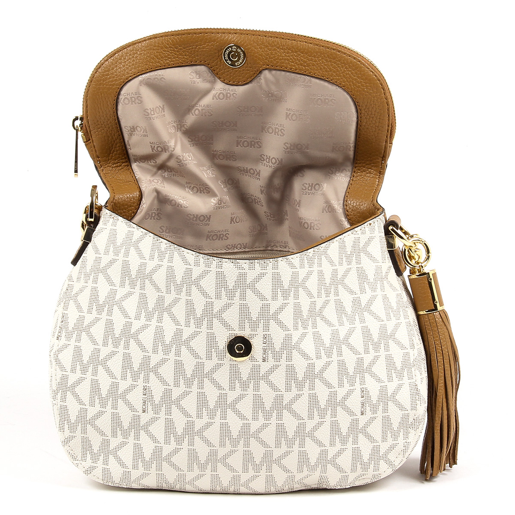 Borsa a mano da donna Michael Kors BEDFORD 35T7GBFL2B VANIGLIA ACRN