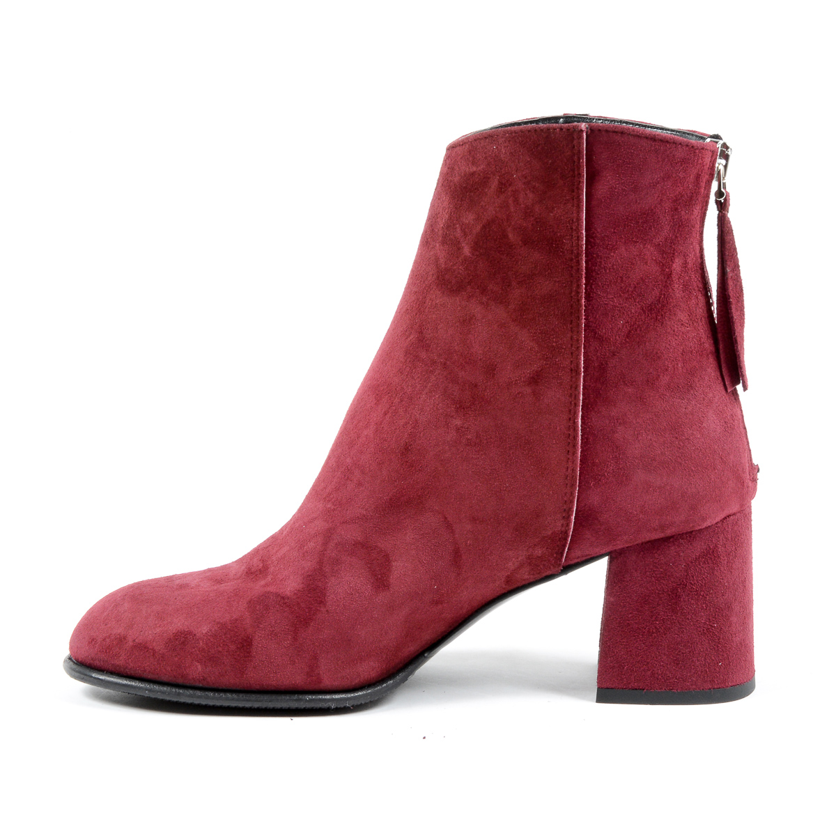 Stivaletti con tacco da donna Andrew Charles Bordeaux LINDA