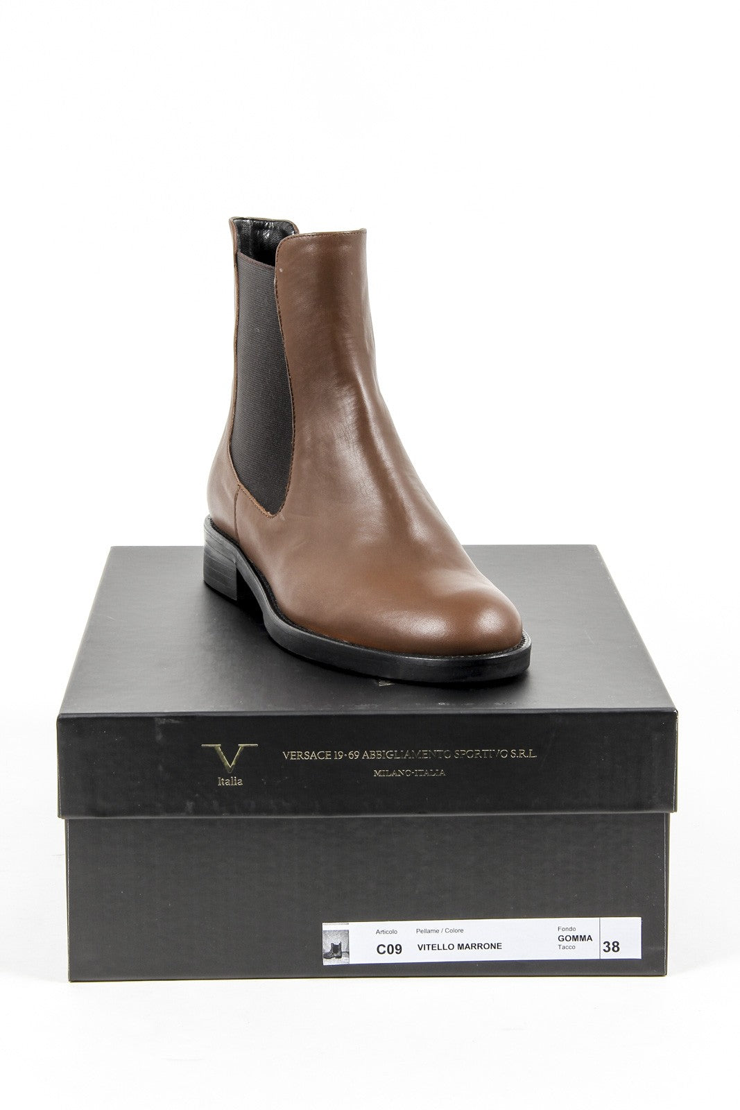 Stivaletto Donna V 1969 Italia C09 VITELLO MARRONE