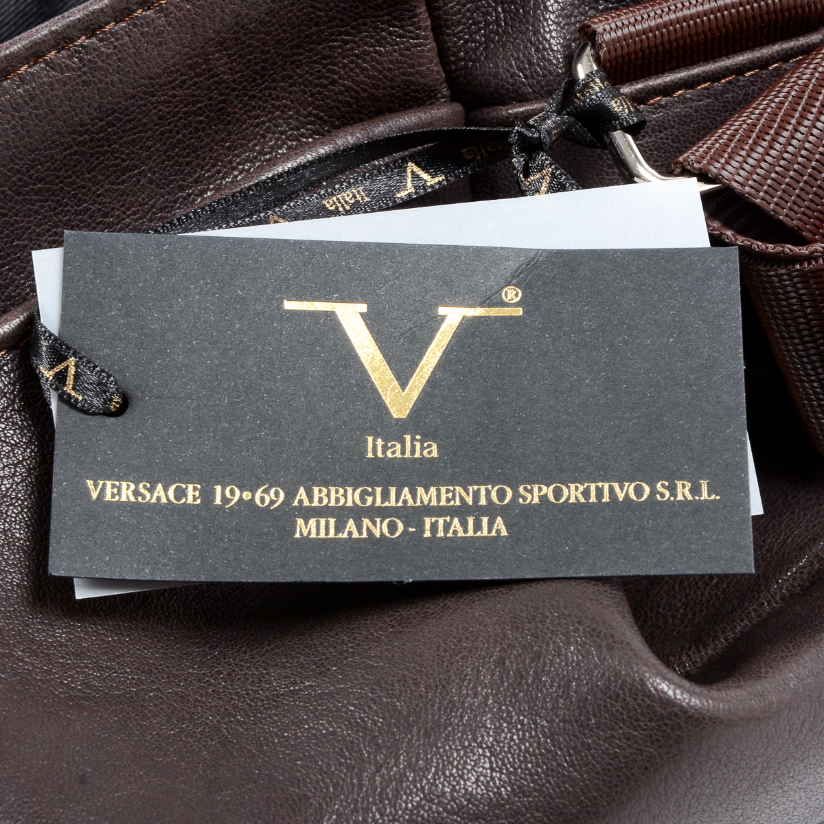 V 1969 Italia Borsa da uomo Marrone MOSCA