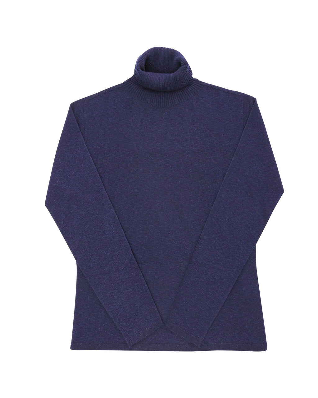 Maglione dolcevita da donna in cashmere Crown of Edinburgh COE 0020 BLU NAVY