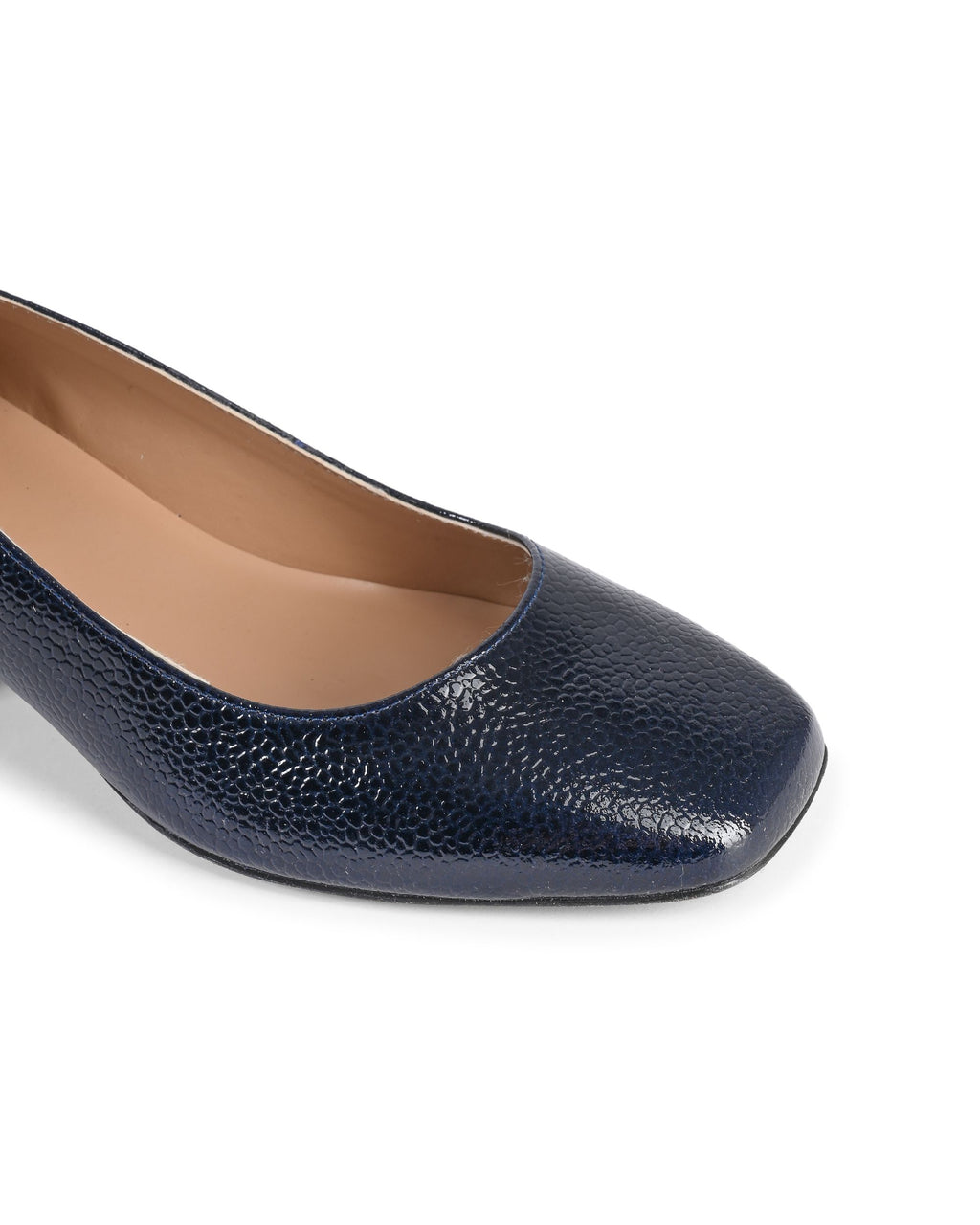 19V69 Italia Ballerina con tacco da donna SOFIA BOTTALATO BLU SCURO
