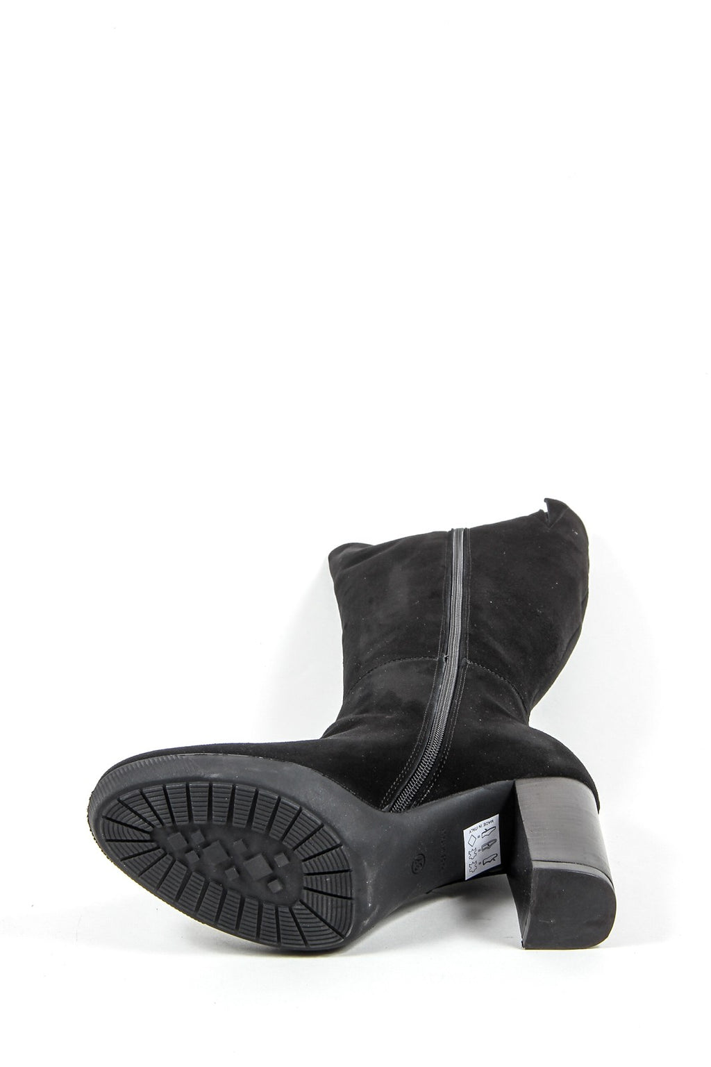 Stivale Alto Da Donna V 1969 Italia C19 CAMOSCIO NERO