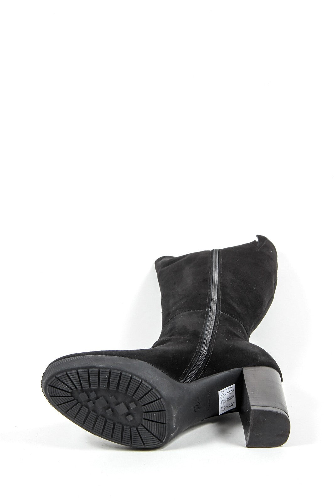 Stivale Alto Da Donna V 1969 Italia C19 CAMOSCIO NERO