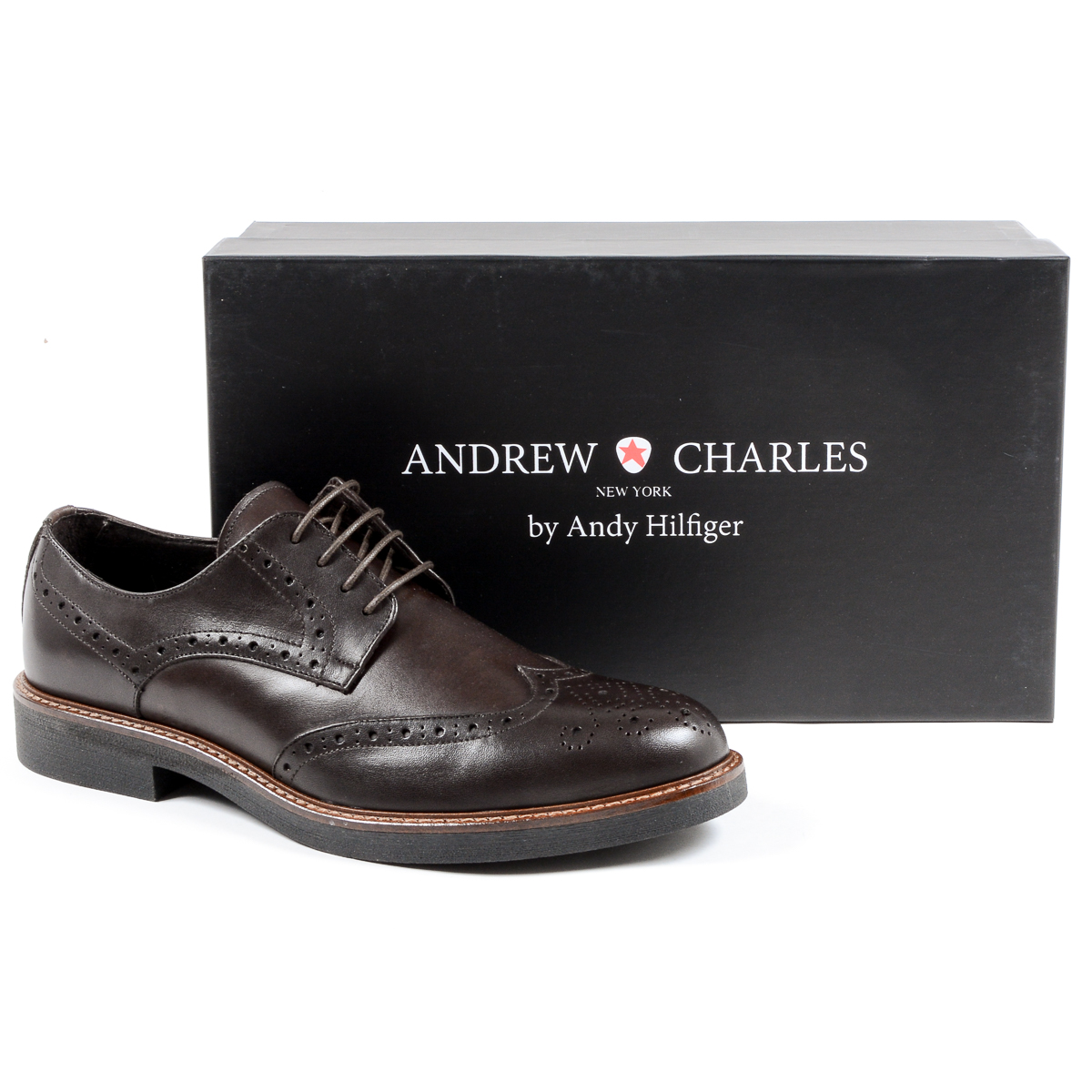 Andrew Charles Scarpa Brogue da Uomo Marrone IGGY