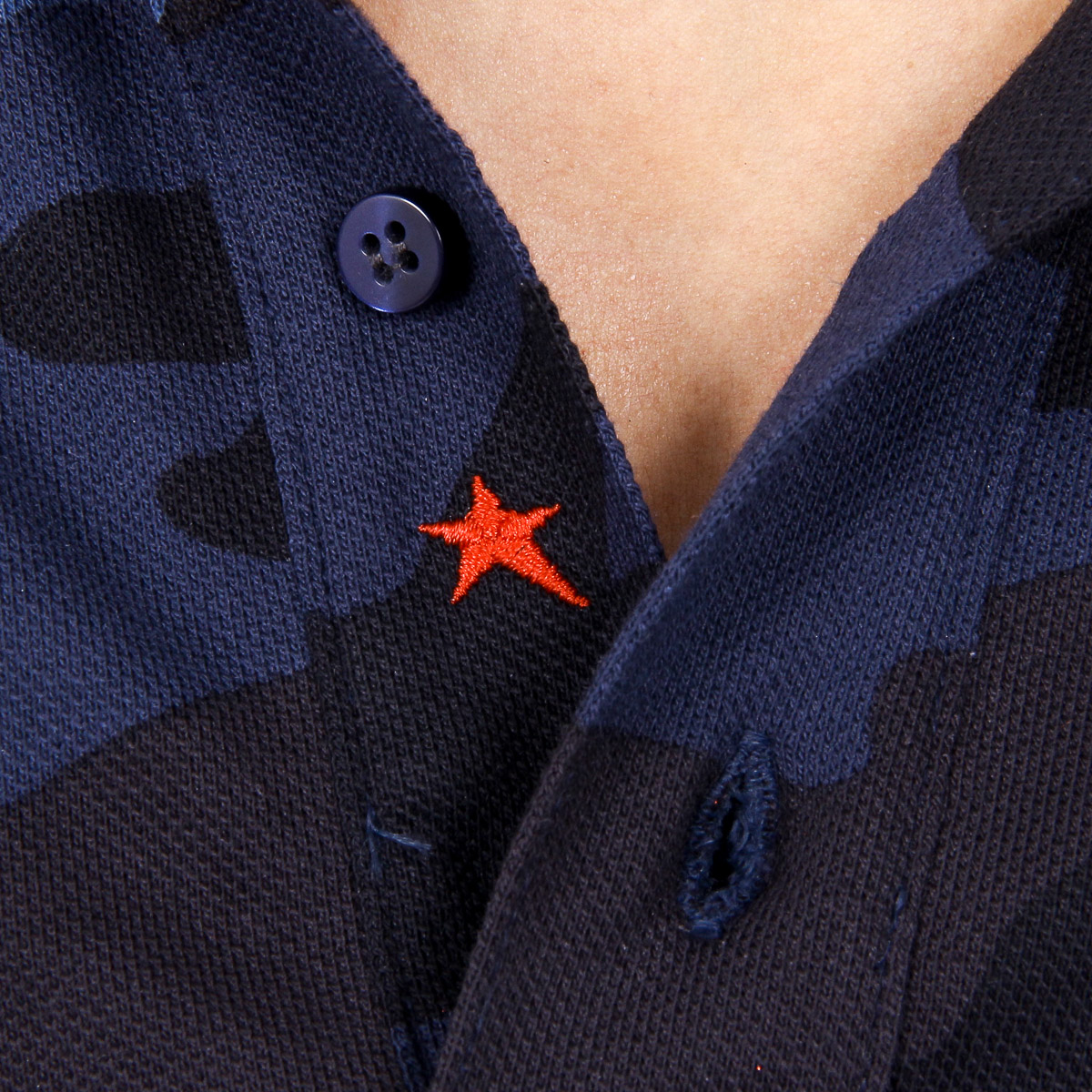 Andrew Charles Polo da uomo a maniche corte multicolore STEVE