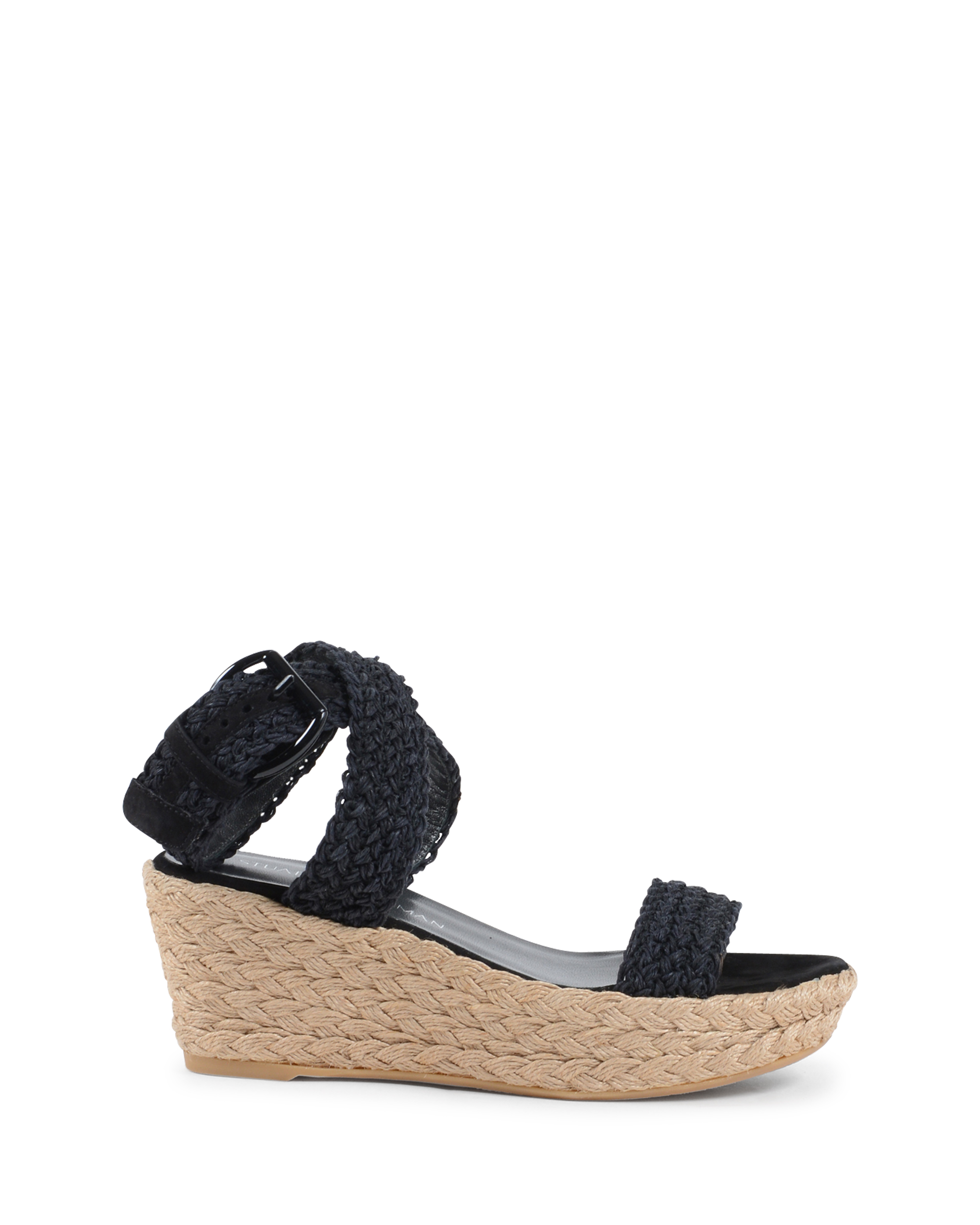 Sandalo con zeppa da donna Stuart Weitzman nero ALEXLO