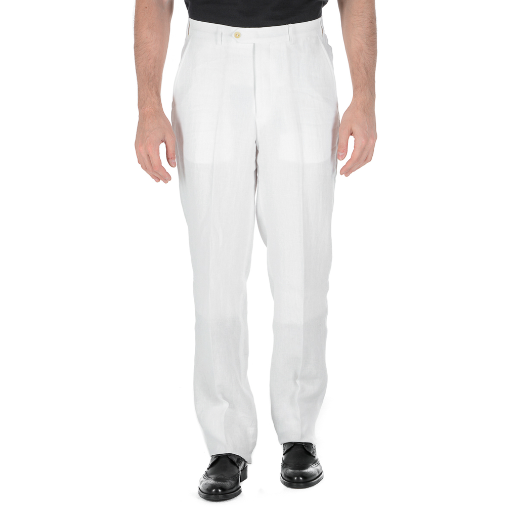 Pantaloni Armani Collezioni Uomo Bianchi