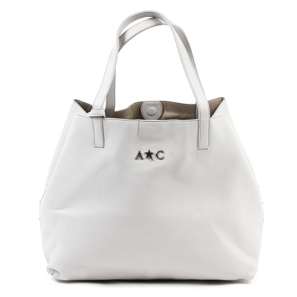 Borsa a mano da donna Andrew Charles grigio chiaro RACHEL
