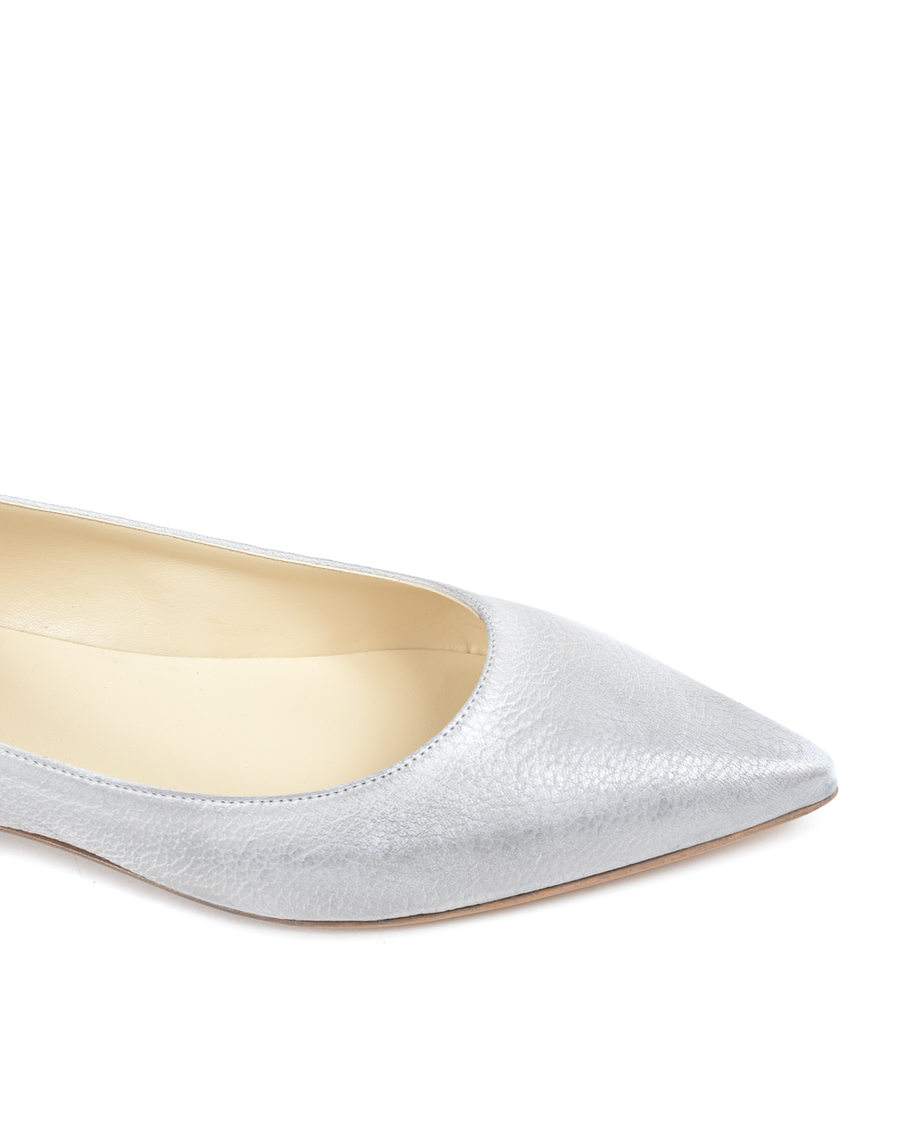 19V69 Italia Ballerina da donna Bianca 4747 SPAZZOLATO NAPPA BIANCO