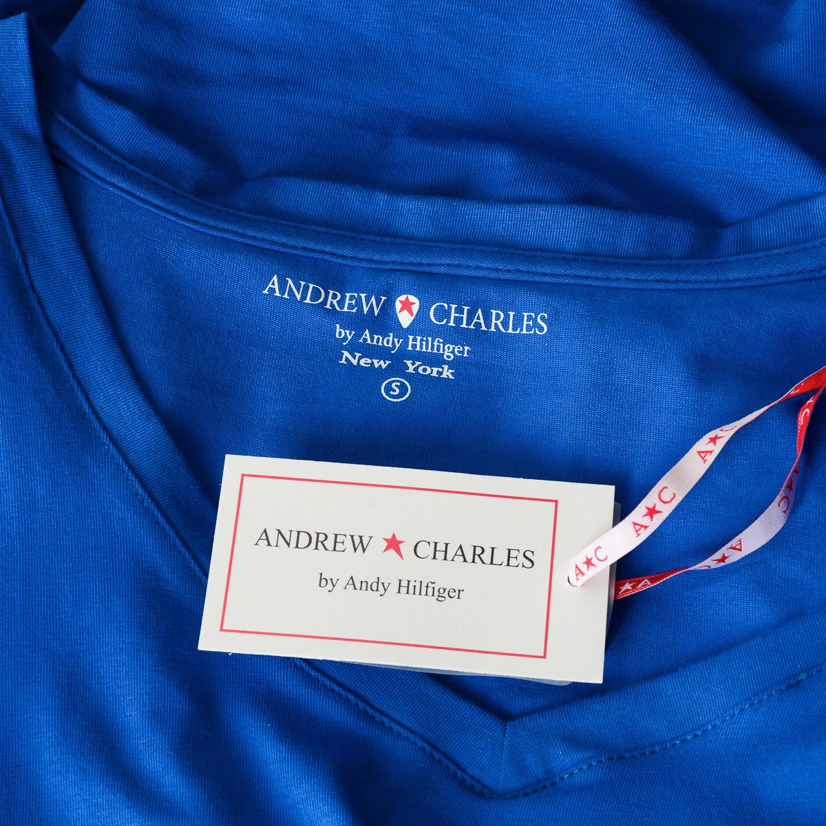 Andrew Charles By Andy Hilfiger T-shirt da donna TS550 03 1002 TAPIWA BLUE S8