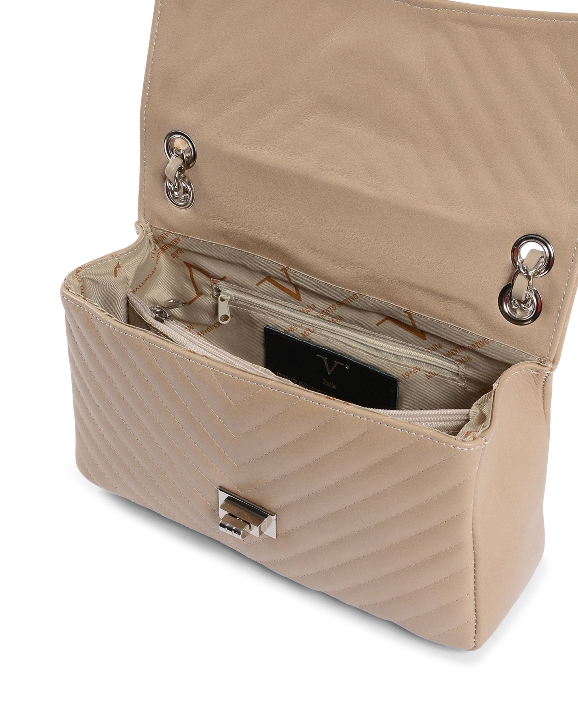 V Italia Borsa da donna Taupe V0116 SAUVAGE TAUPE