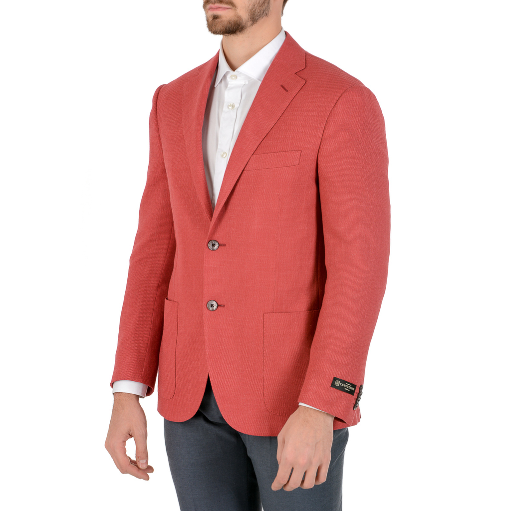 Corneliani Giacca Uomo Maniche Lunghe Corallo
