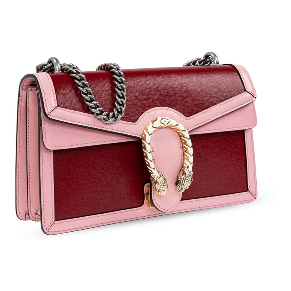 Borsa a tracolla Gucci Azalea Dionysus rosa rossa