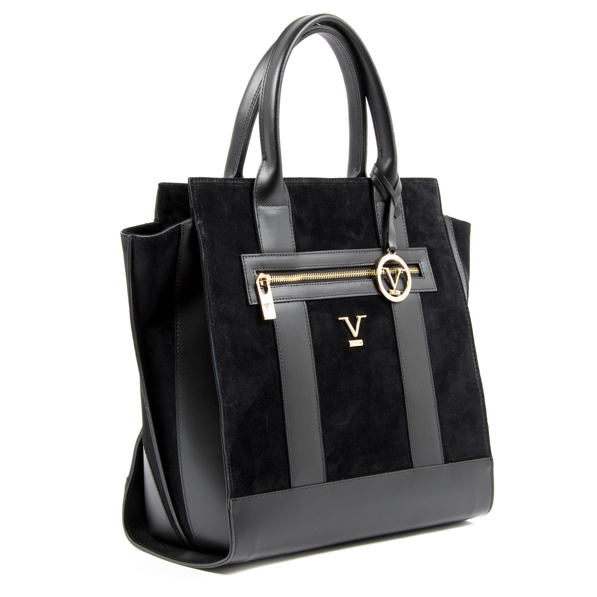 V 1969 Italia Borsa da donna nera in tela