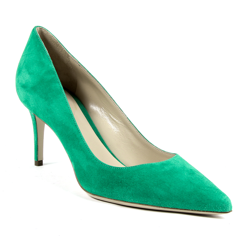 Andrew Charles Scarpe da donna con tacco verde CLEO