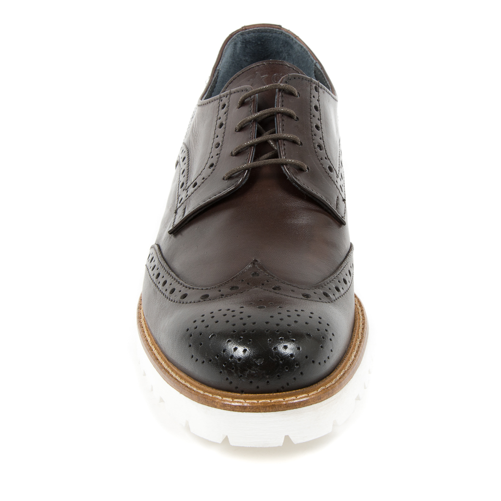 Andrew Charles Scarpe Brogue da uomo marrone scuro EDWIN