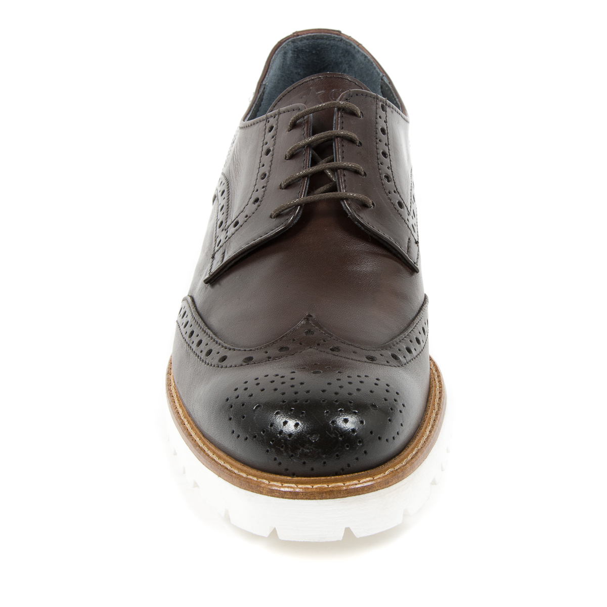 Andrew Charles Scarpe Brogue da uomo marrone scuro EDWIN