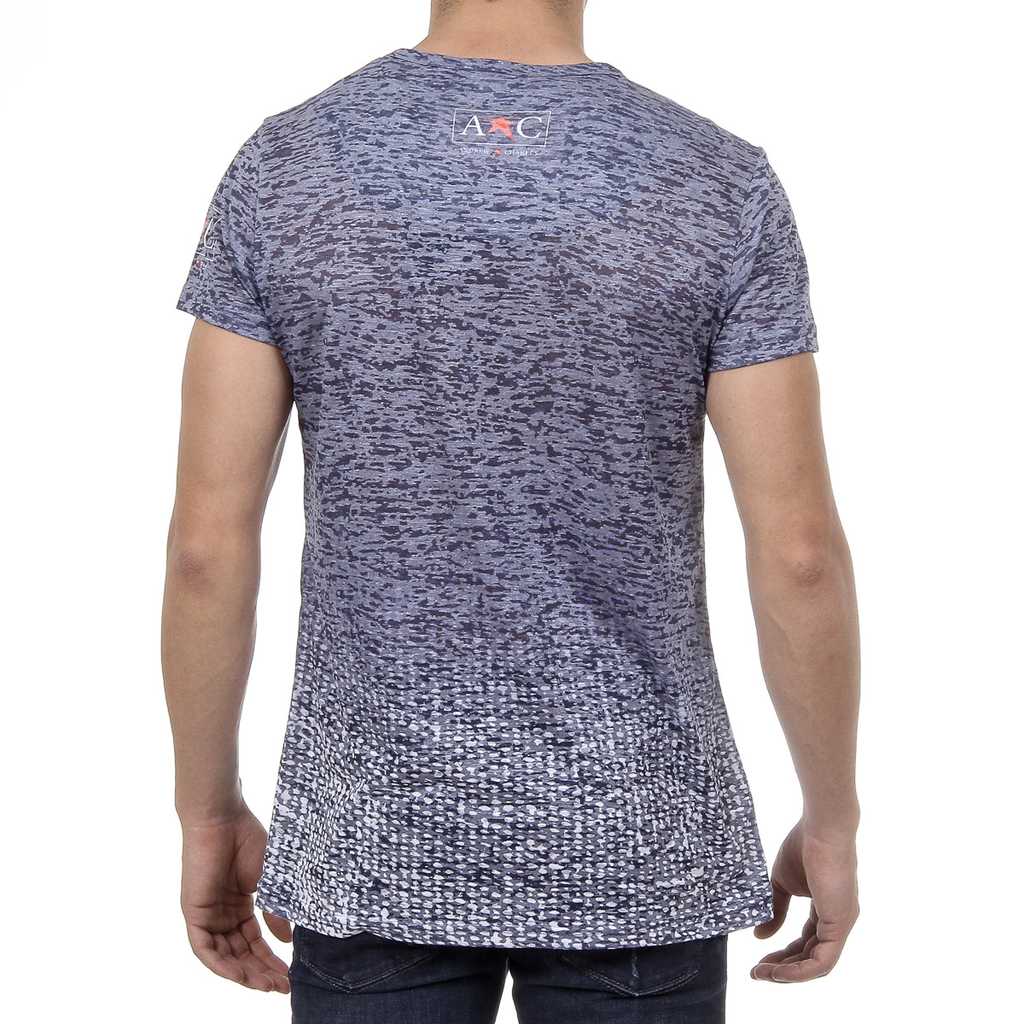 Andrew Charles T-shirt da uomo a maniche corte con scollo rotondo blu LEVI