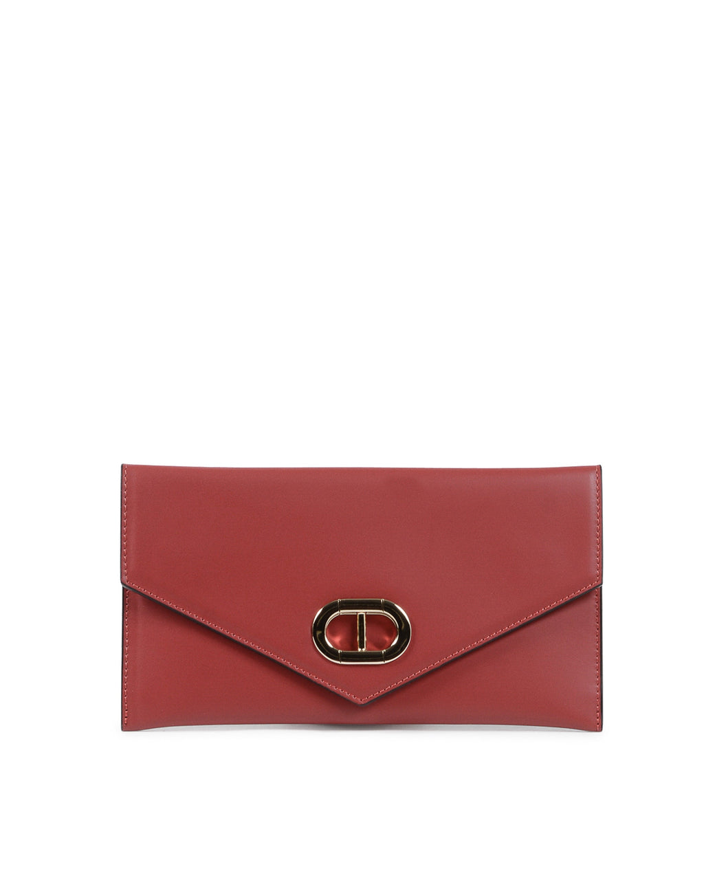 Pochette in pelle a busta - Rubino