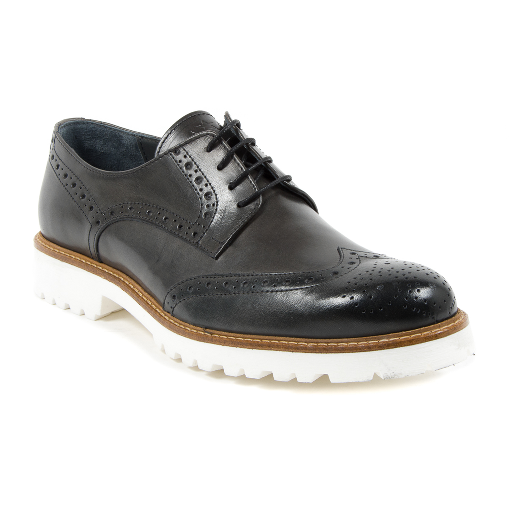 Andrew Charles Scarpe Brogue da uomo grigio scuro EDWIN