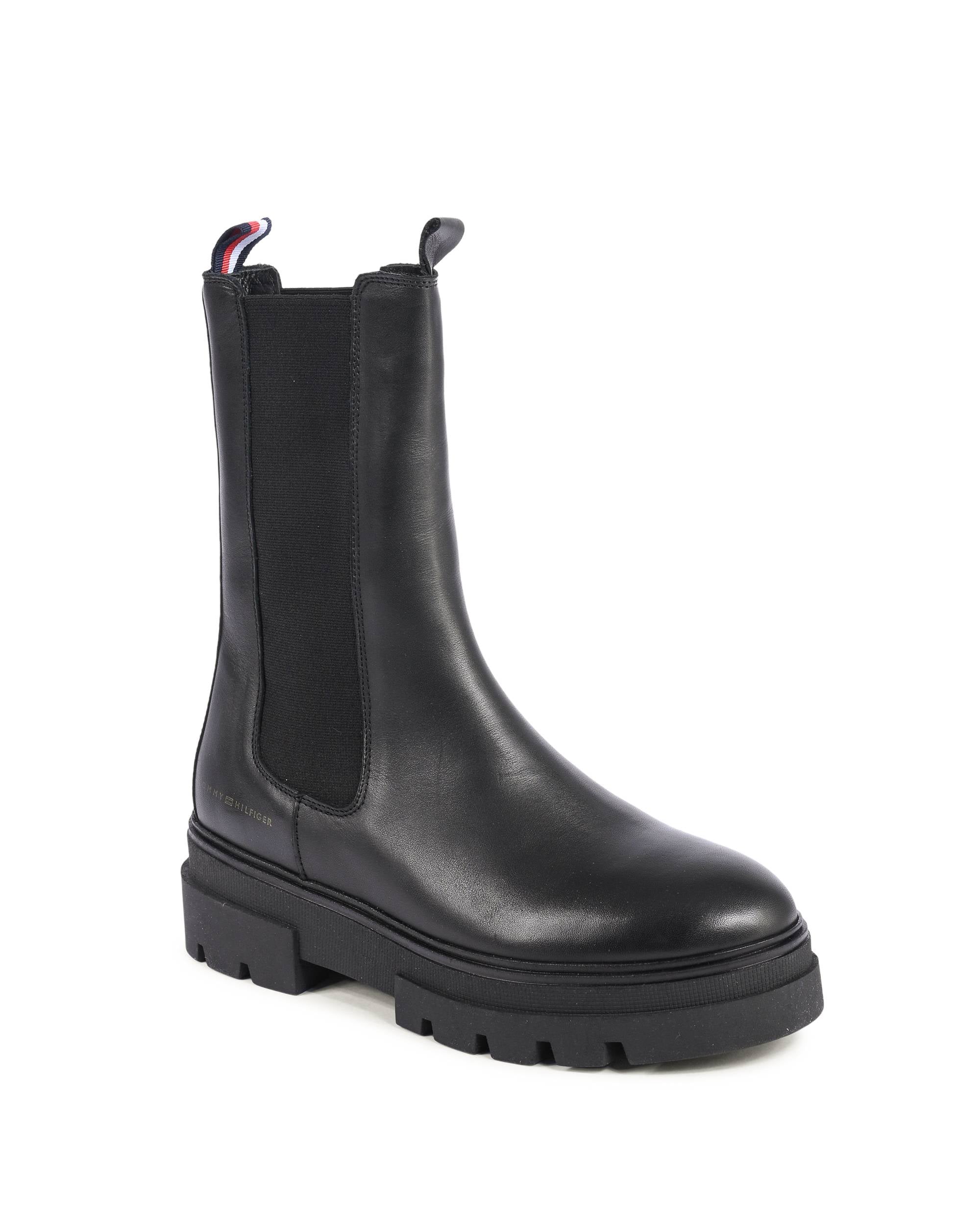 Tommy Hilfiger Stivali da donna NERO FW0FW06730BDS