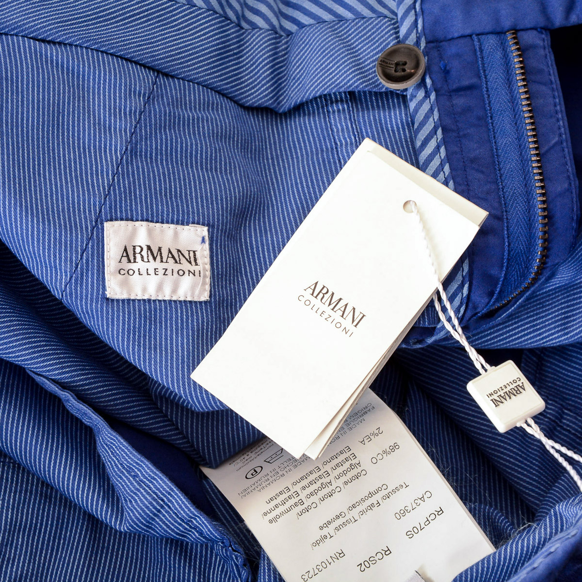 Pantaloni Armani Collezioni Uomo Blu