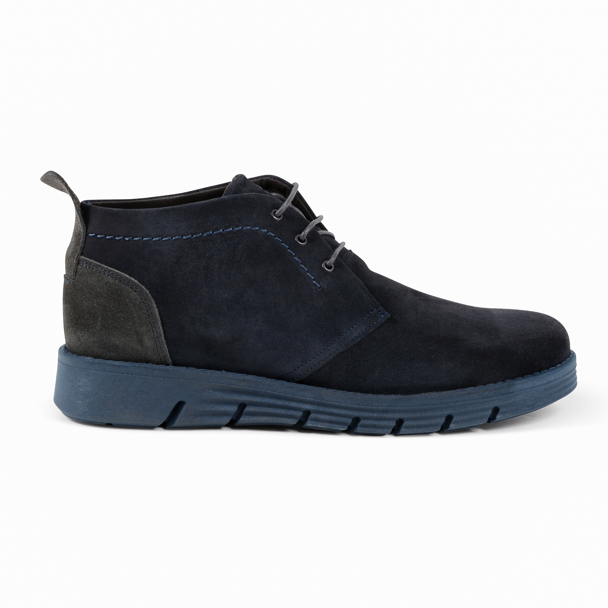 Stivaletto Uomo 19V69 Italia Blu Grigio 930 CAMOSCIO BLU GRIGIO