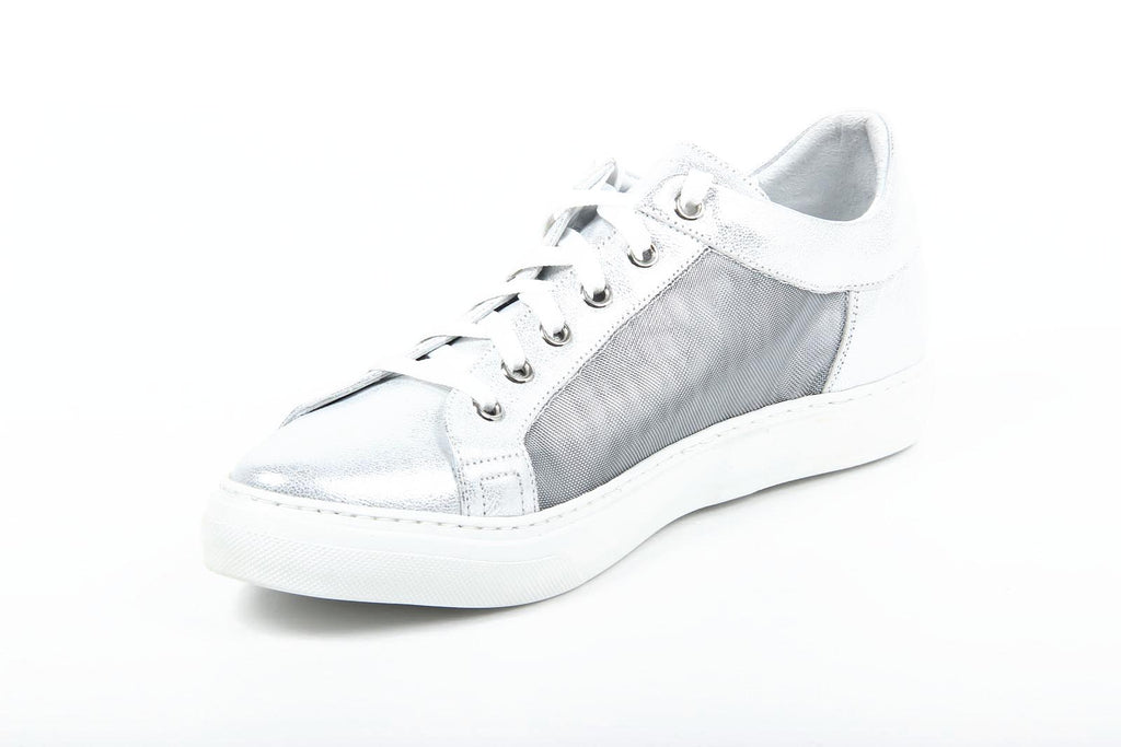 V 1969 Italia Sneakers da donna B2198 LUMIER SILVER TULLE ARG. 501