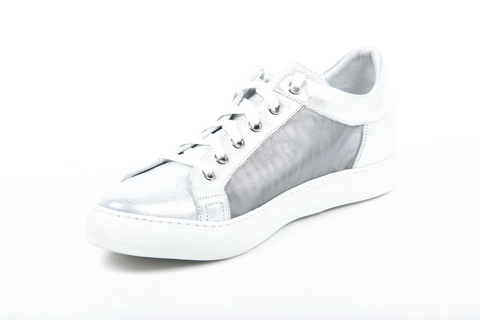 V 1969 Italia Sneakers da donna B2198 LUMIER SILVER TULLE ARG. 501