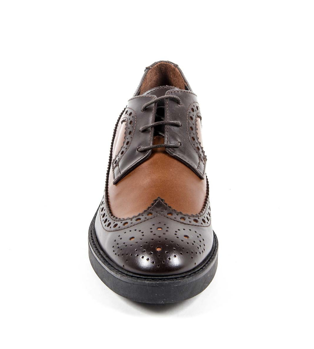 Scarpa Brogue Donna V 1969 Italia B1670 VITELLO T. MORO COCCO
