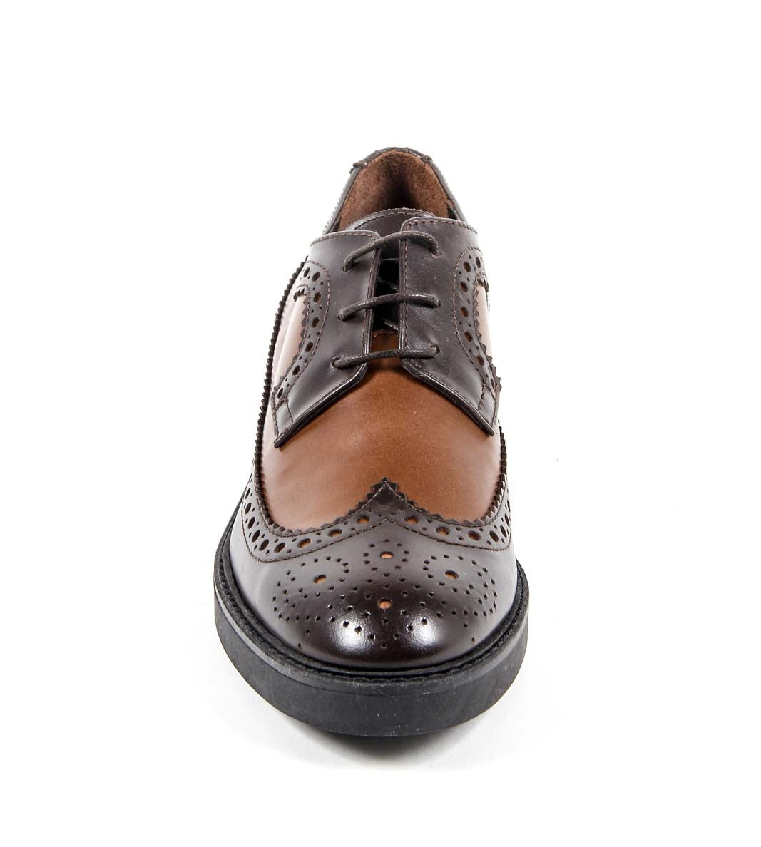 Scarpa Brogue Donna V 1969 Italia B1670 VITELLO T. MORO COCCO