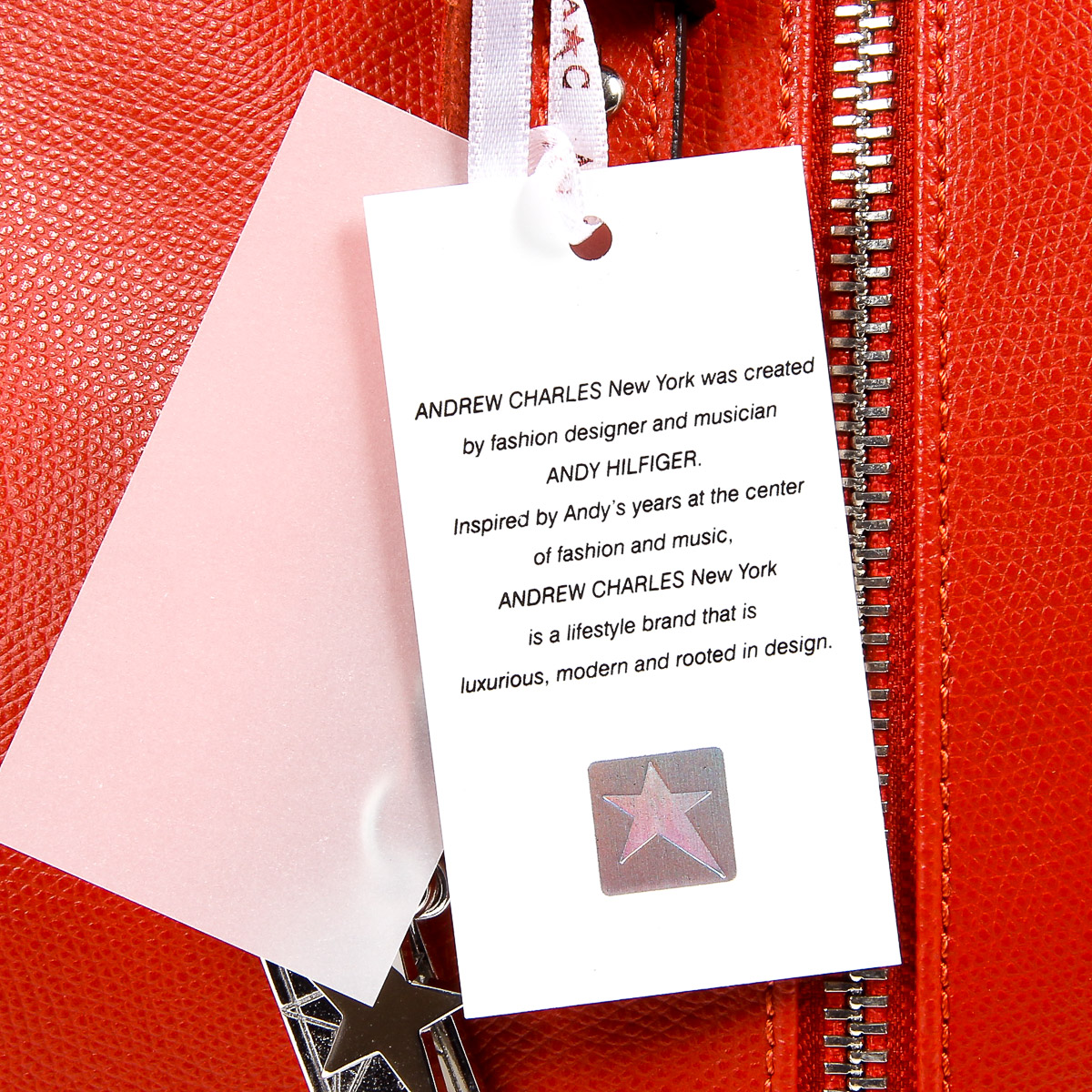 Borsa a mano da donna Andrew Charles rossa ETHEL