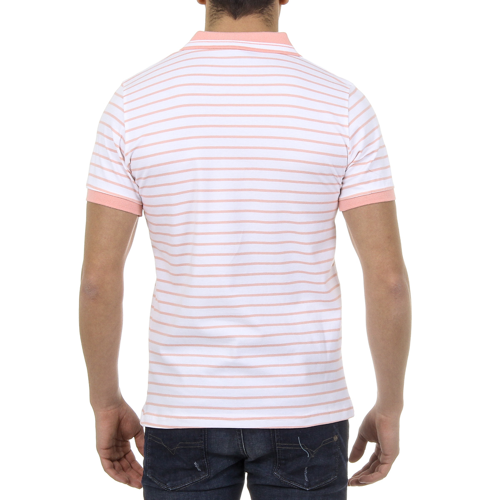 Polo da uomo a maniche corte Ufford & Suffolk Polo Club US006 ROSA