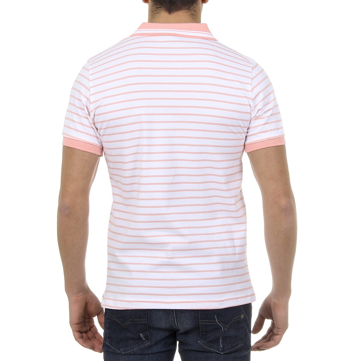 Polo da uomo a maniche corte Ufford & Suffolk Polo Club US006 ROSA