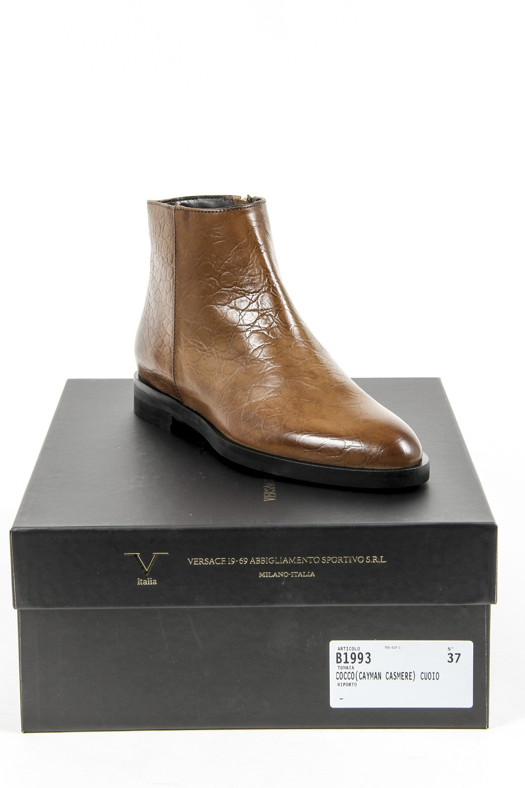 Stivaletto Donna V 1969 Italia B1993 COCCO CASHMERE CUOIO