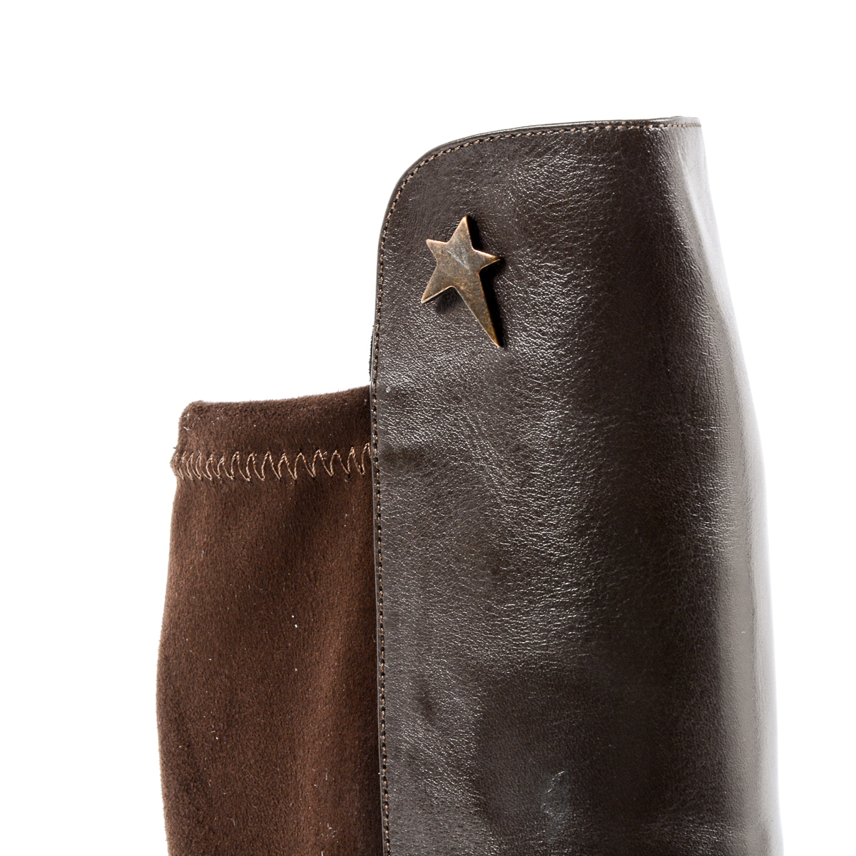 Stivali alti da donna Andrew Charles marroni MILEY