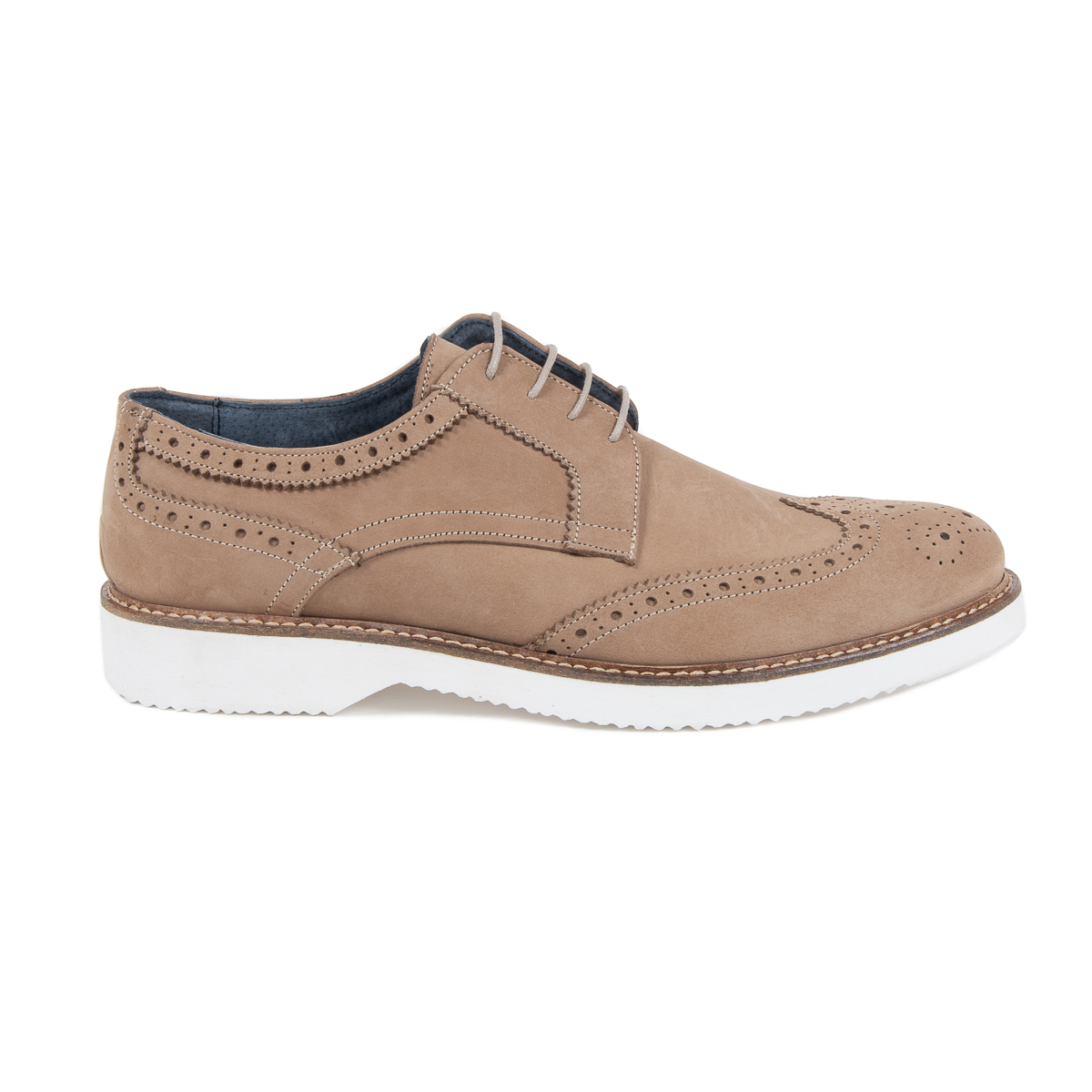 Scarpe brogue da uomo V 1969 Italia Marrone HARRY 5141 NABUK VAR 3