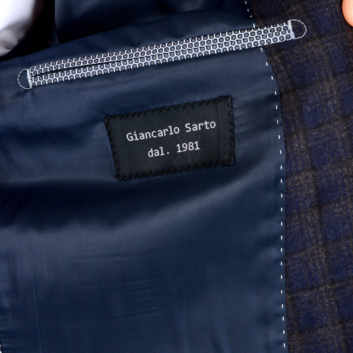 Giacca da uomo Giancarlo Sarto maniche lunghe blu scuro