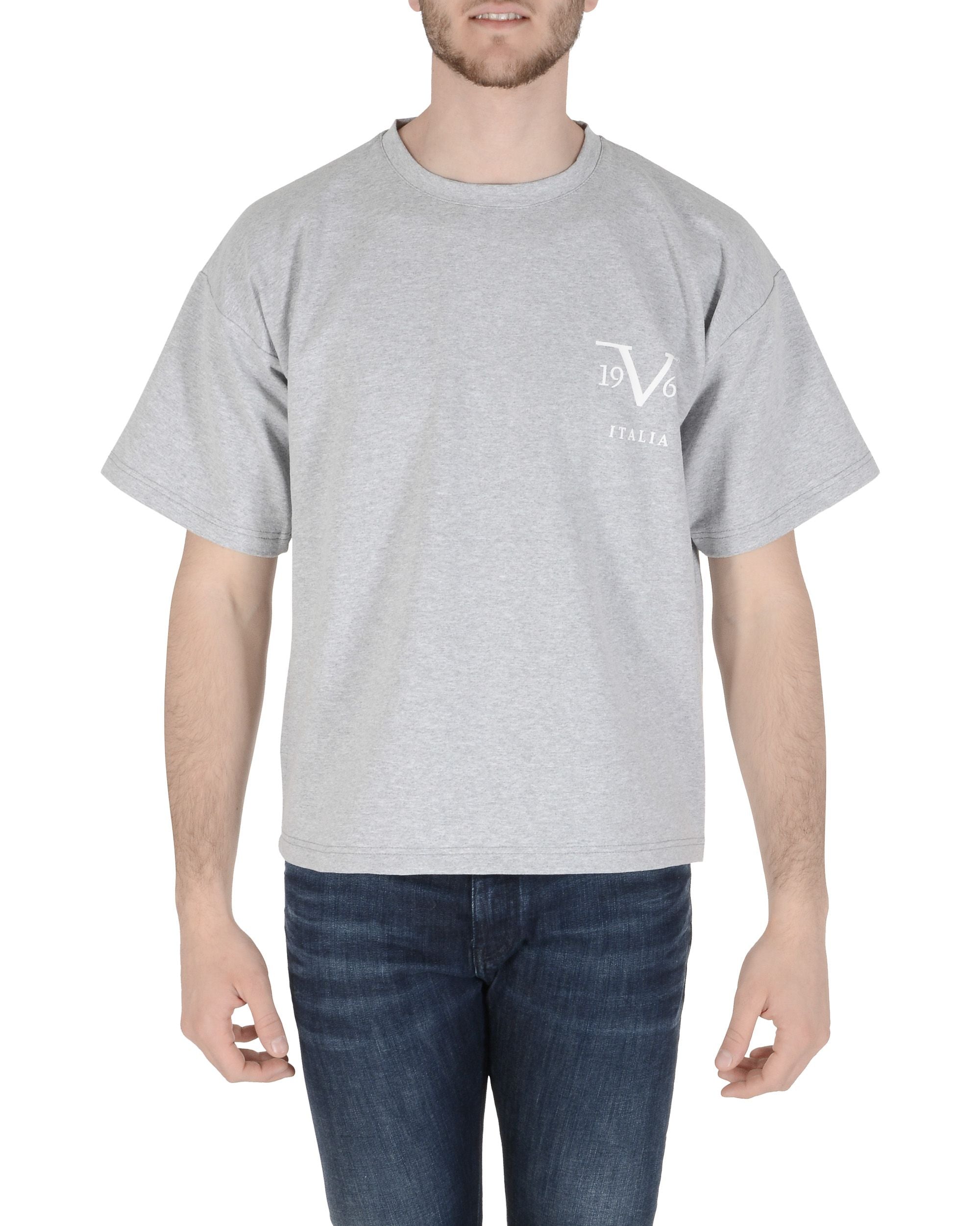 19V69 Italia T-Shirt Uomo Grigio Chiaro AZIR GRIGIO CHIARO