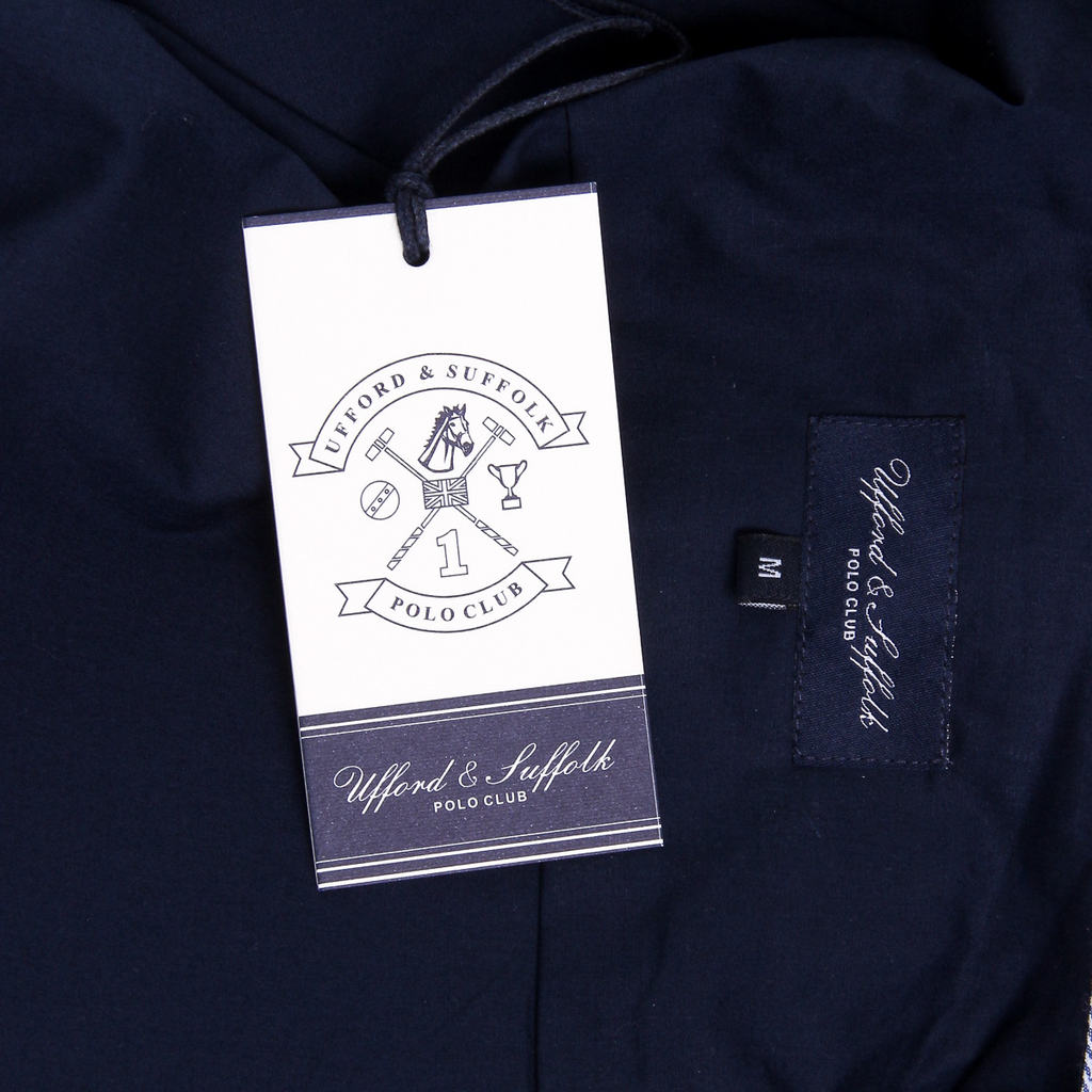 Camicia da uomo a maniche lunghe Ufford & Suffolk Polo Club US010 BLU NAVY