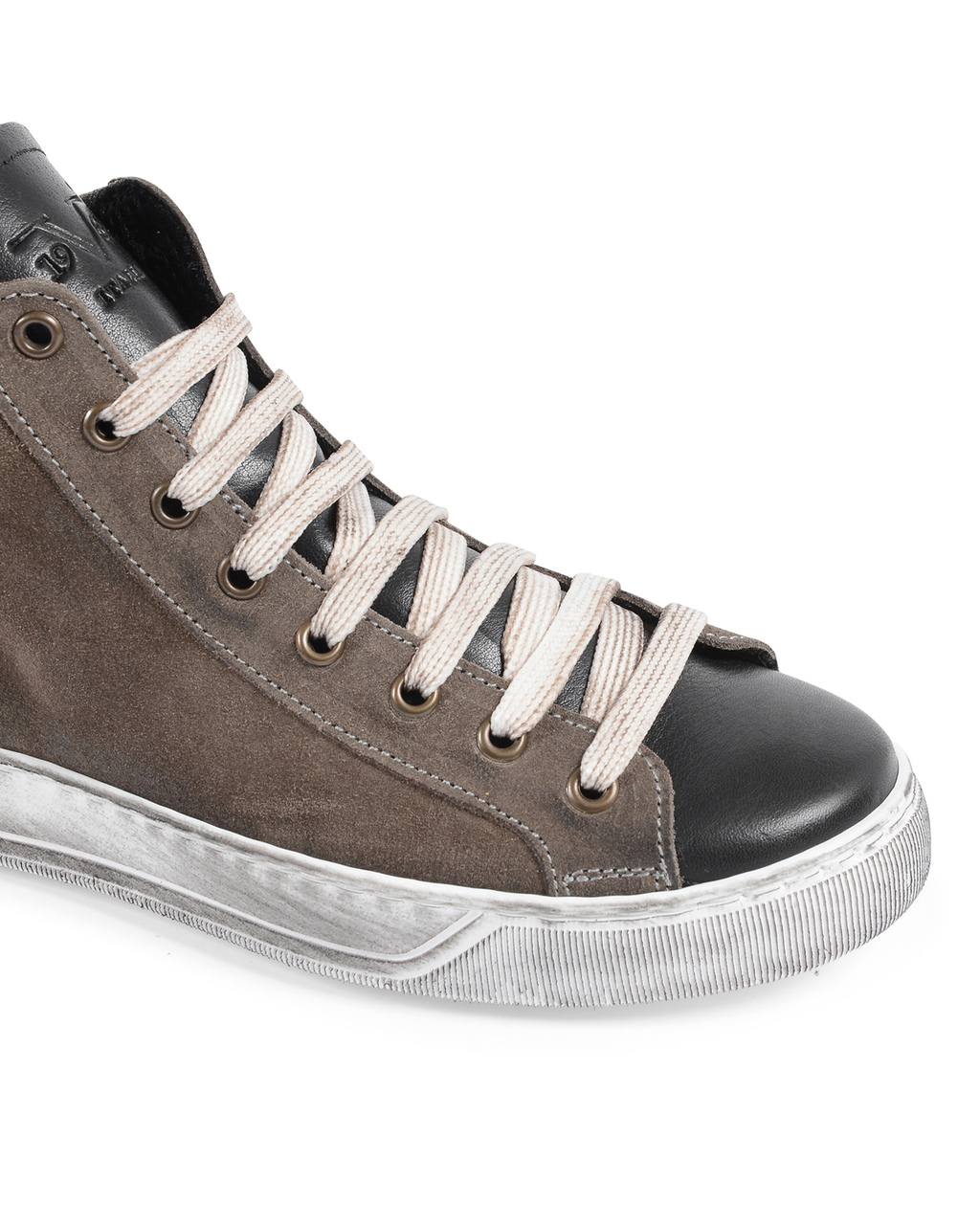 Sneaker Donna 19V69 Italia Tortora Nero 717 CAM TAUPE PELLE NERO