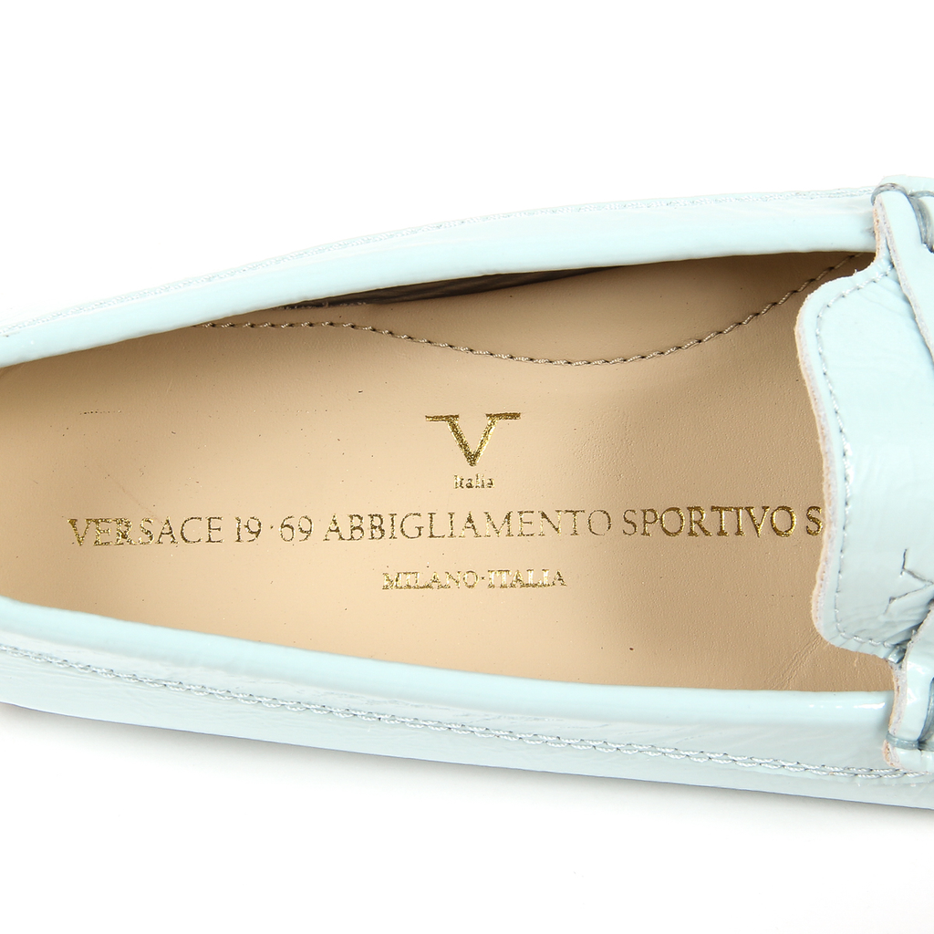 V 1969 Italia Mocassino da donna azzurro AMALFI